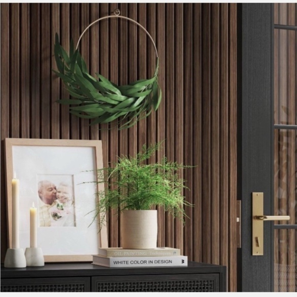 NWT Threshold Fake Greenery Wreath
